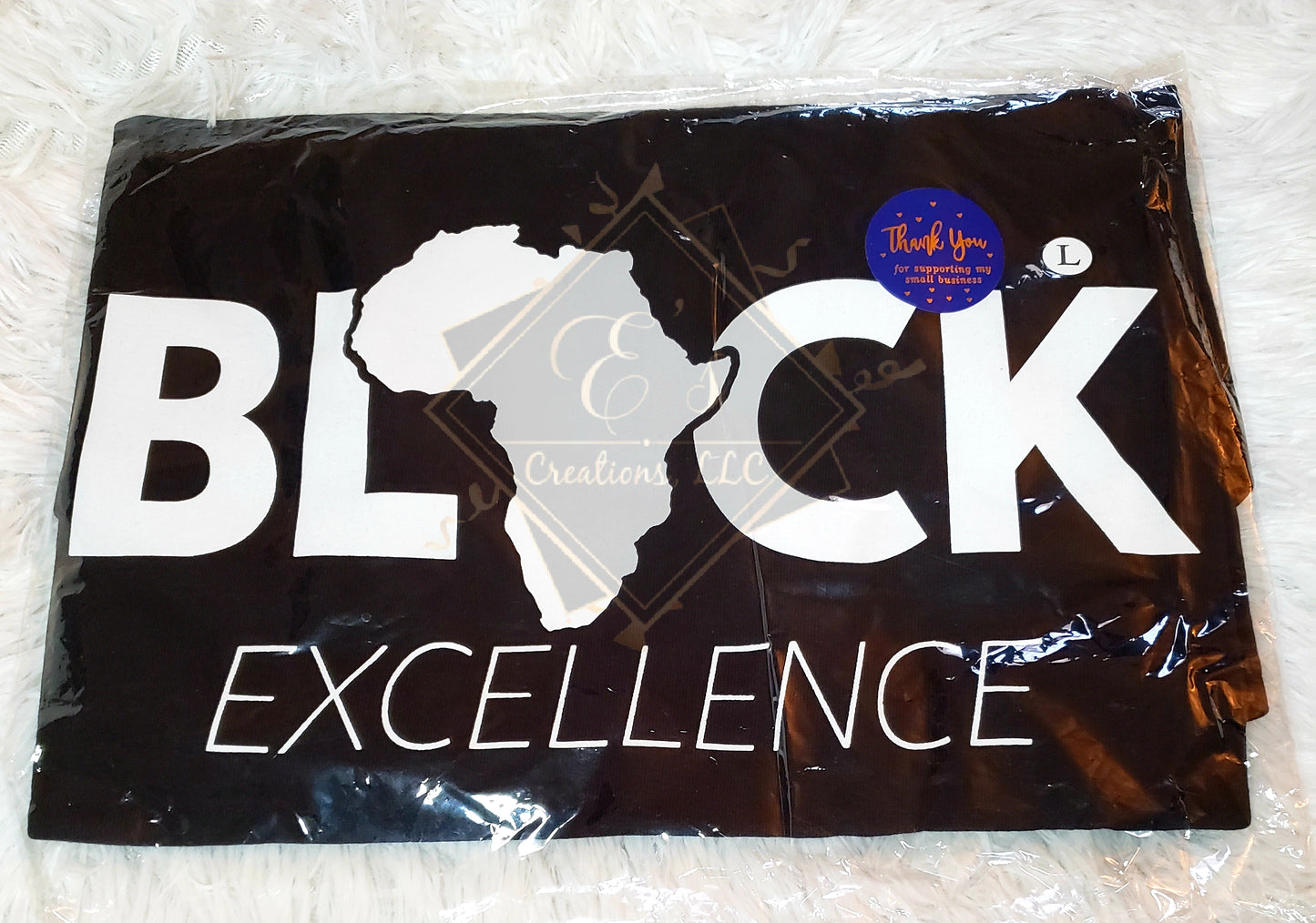 Black, Large Black Excellence Tee (Clearance)