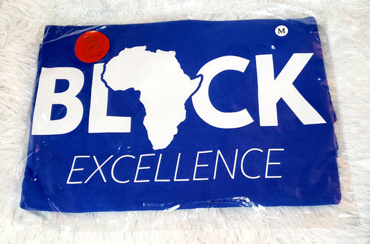 Blue, Medium Black Excellence Tee (Clearance)