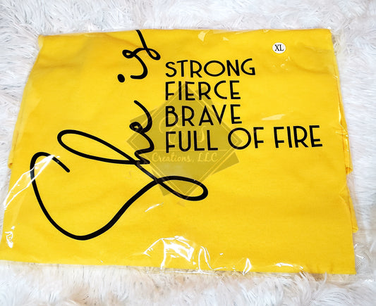 Yellow, X-Large She is.. Tee (Clearance)