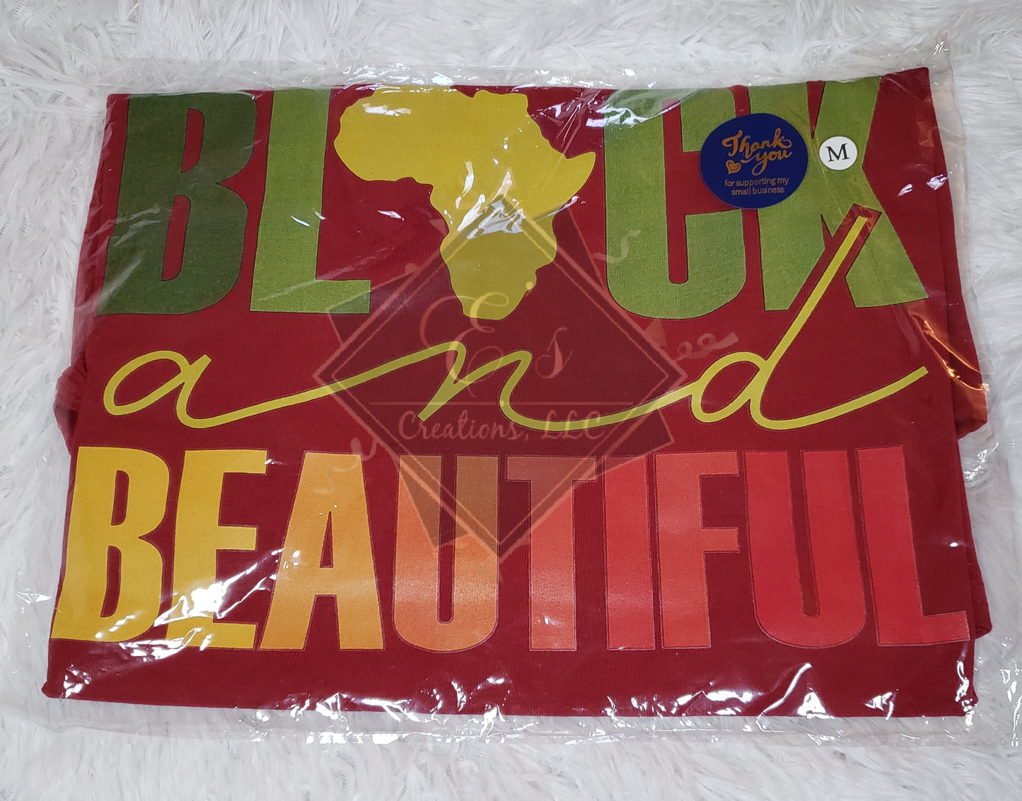 Deep Red, Medium Black and Beautiful Tee (Clearance)