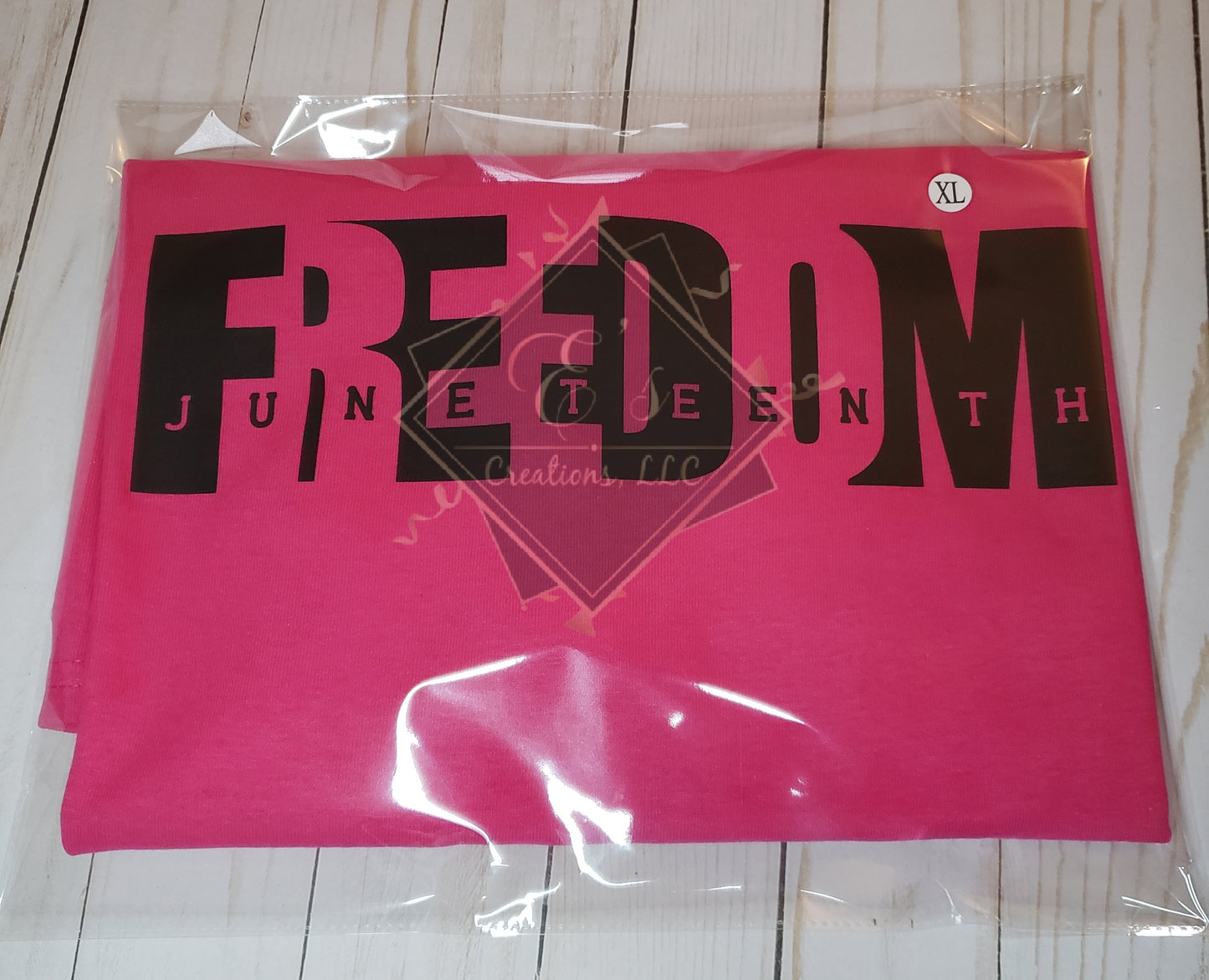 XL Pink Freedom Juneteenth Tee (CLEARANCE)