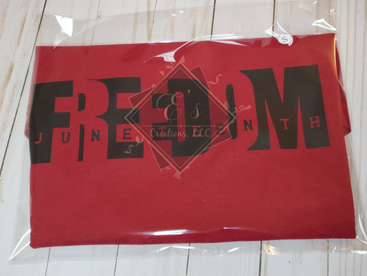 Small Red Freedom Juneteenth Tee (CLEARANCE)