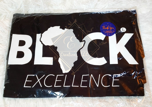 Black, Large Black Excellence Tee (Clearance)