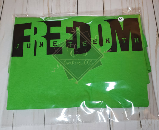 Medium Green Freedom Juneteenth Tee (CLEARANCE)